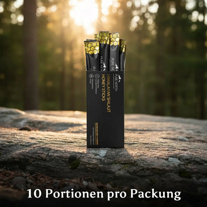 Pure North Himalayan Shilajit Honey Sticks (10er-Pack)