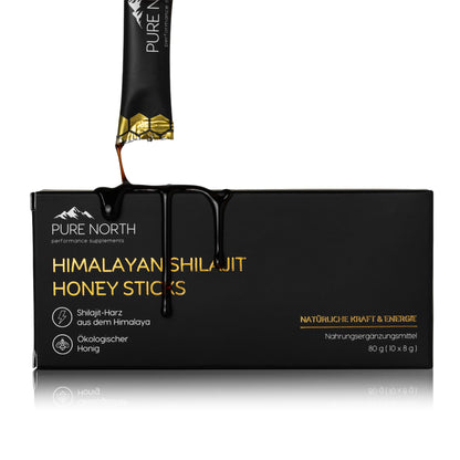 Pure North Himalayan Shilajit Honey Sticks (10er-Pack)